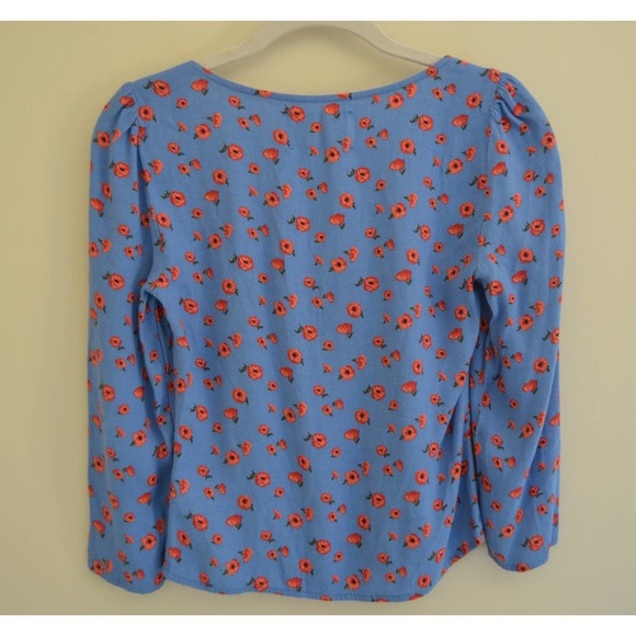 Reformation Blue Floral Top XS - Picture 6 of 6